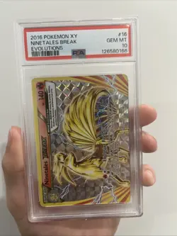2016 POKEMON XY EVOLUTIONS NINE TALES BREAK 16 PSA 10 - Image 1