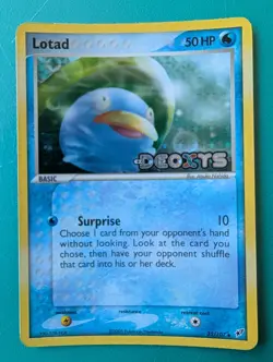 2005 Pokemon EX Deoxys Lotad #35/107 Holo MP/HP - Image 1