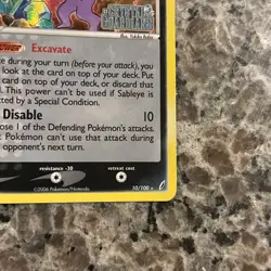 Pokemon Sableye 10/100 Crystal Guardians Reverse Holo Rare 60 HP - Image 5