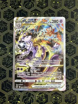 Pokemon Mewtwo VSTAR GG44/GG70 Crown Zenith Galarian Gallery Ultra Rare Holo - Image 1