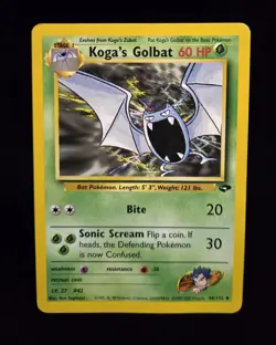 Pokemon TCG - KOGA'S GOLBAT - 46/132 - UNLIMITED - GYM CHALLENGE (2000) - HP/MP - Image 1