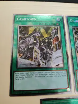 3x Yu-Gi-Oh! Geartown RA03-EN203 Platinum Secret Rare 1st Edition NM/LP - Image 2