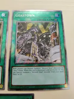 3x Yu-Gi-Oh! Geartown RA03-EN203 Platinum Secret Rare 1st Edition NM/LP - Image 3