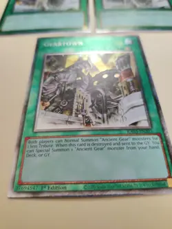 3x Yu-Gi-Oh! Geartown RA03-EN203 Platinum Secret Rare 1st Edition NM/LP - Image 4