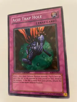 Acid Trap Hole - SOI-ENSE1 - Secret Rare - Limited Edition - MP - YuGiOh! - Image 2