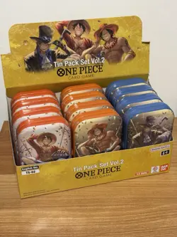 One Piece Card Game Carrying On His Will OP13 X3 Mini Tin TS02 Eng Complete Set - Image 3