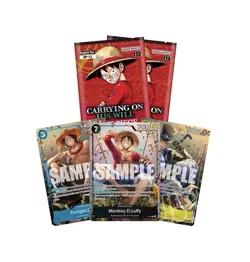 One Piece Card Game Carrying On His Will OP13 X3 Mini Tin TS02 Eng Complete Set - Image 4