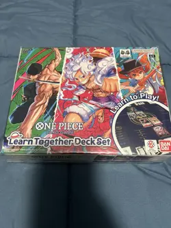 One Piece TCG Learn Together Deck Set LD-01 English Luffy Nami Zoro New Sealed - Image 1