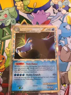 Pokemon TCG Feraligatr Prime HeartGold SoulSilver Holo Rare Card LP - Image 1