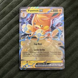 Pawmot ex 073/197 Obsidian Flames Double Rare Holo Pokemon TCG Card NM - Image 1