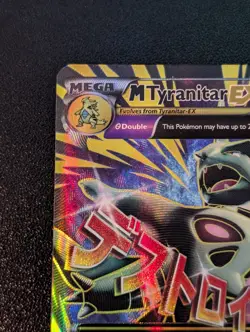 Pokemon M Tyranitar EX Full Art Ultra Rare Card 92/98 XY-Ancient Origins LP - Image 2