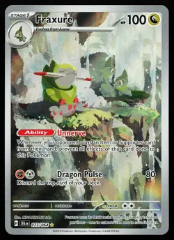 Fraxure 077/064 Holo Illustration Rare Shrouded Fable Pokemon Card - Image 1