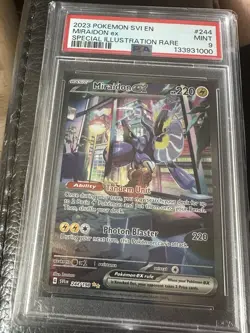 Pokemon TCG Miraidon EX Scarlet & Violet Base Set Holo Card 244/198 PSA Mint 9 - Image 1