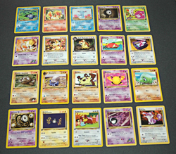 Vintage Lot 20 Non-Holo Pokemon Cards First Editions Team Rocket Gym Neo LP Mix - Image 1