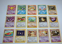 Vintage Lot 20 Non-Holo Pokemon Cards First Editions Team Rocket Gym Neo LP Mix - Image 5