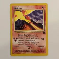 Pokemon Vintage Moltres WOTC Black Star Promo Near Mint Old School Promo Card - Image 1