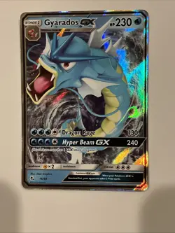 Gyarados GX 16/68 Hidden Fates Holo Full Art Pokemon Card - Image 1