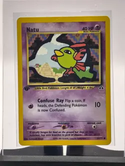 2001 Pokemon TCG 1st Edition Neo Discovery Natu 59/75 Common Card WOTC NM - Image 2