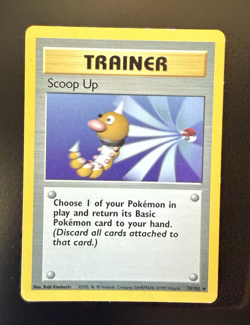 Pokemon TCG Scoop Up Trainer Base Set, Unlimited Rare Card 78/102 - Image 1