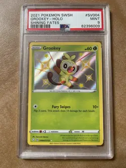 Pokemon Card Grookey SV004/SV122 Holo Shining Fates PSA 9 MINT - Image 1