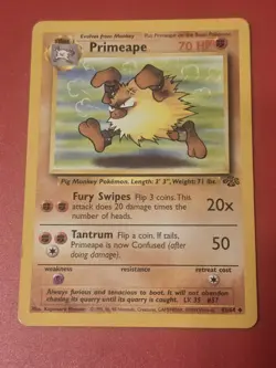 Pokemon TCG Primeape Jungle set 43/64 Uncommon card WOTC 1999 - Image 1