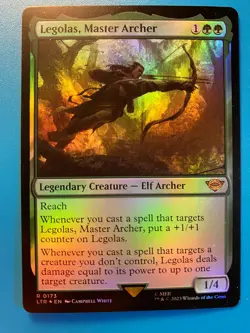 MTG 1x FOIL Legolas, Master Archer 173 Lord of the Rings Magic Gathering x1 NM - Image 1