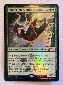 MTG Spider-Man Miles Morales P0008 Foil Promo Mythic Rare Marvel Kit - Image 1