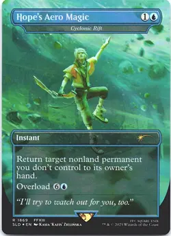 Hope's Aero Magic - Cyclonic Rift (Rainbow Foil) 1869 SLD NM FOIL MTG - Image 1