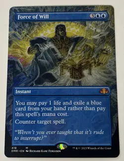 Force of Will (Borderless) Dominaria Remastered Regular - Image 1