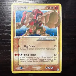 Pokemon TCG Regirock Gold Star 91/92 Shiny EX Legend Maker Card - Image 1