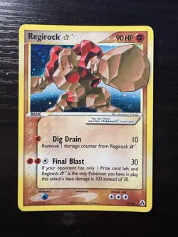 Pokemon TCG Regirock Gold Star 91/92 Shiny EX Legend Maker Card - Image 2