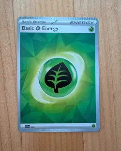 CRIMP ERROR: Basic Grass Energy Card Pokemon TCG Scarlet & Violet - Image 1