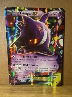 Pokemon JUMBO Gengar EX Oversized Card 34/119 XY Phantom Forces Pokemon NM - Image 3