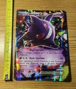 Pokemon JUMBO Gengar EX Oversized Card 34/119 XY Phantom Forces Pokemon NM - Image 4