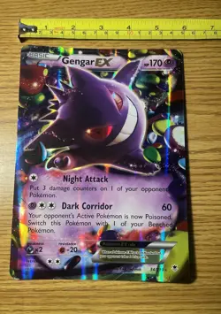 Pokemon JUMBO Gengar EX Oversized Card 34/119 XY Phantom Forces Pokemon NM - Image 5