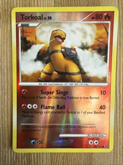 Pokemon TCG - Torkoal 100/127 Reverse Holo - Platinum Base Set - NM - Image 1