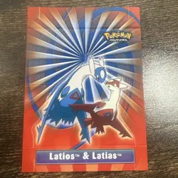 2003 Topps Pokemon Advanced Pop-ups Latios & Latias #7 RARE Love Birds - Image 1