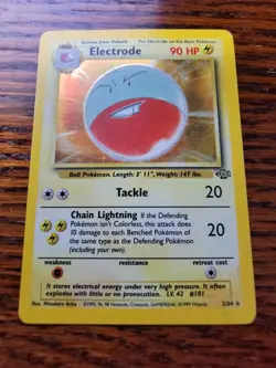 PL Pokemon TCG Electrode Jungle 2/64 Holo Unlimited Holo Rare - Image 1