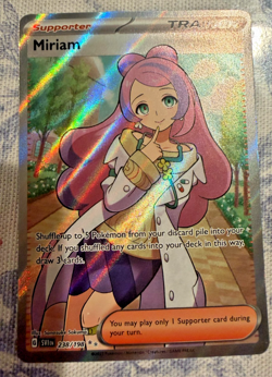 Pokemon TCG Miriam 238/198 SV01: Scarlet & Violet Base Set Full Art Trainer - Image 1