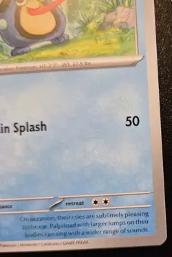 Palpitoad 051/197 Common Scarlet & Violet: Obsidian Flames Pokemon TCG - Image 5