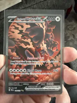 Pokemon Prismatic Evolutions Bloodmoon Ursaluna ex 168/131 SIR NM - Image 1