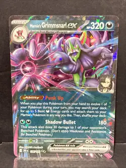 Marnie's Grimmsnarl Ex Pokemon SV10: Destined Rivals Art #136/182 Rare TCG - Image 1