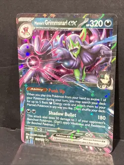 Marnie's Grimmsnarl Ex Pokemon SV10: Destined Rivals Art #136/182 Rare TCG - Image 2