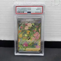 2023 Pokemon Crown Zenith Gardenia’s Vigor GG61 Full Art Ultra Rare PSA 10 - Image 1