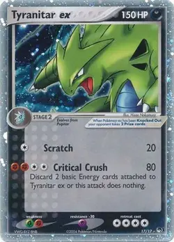 Tyranitar-EX - 17/17 - Ultra Rare PL/MP, English Pokemon POP Series Promos 1 - Image 1