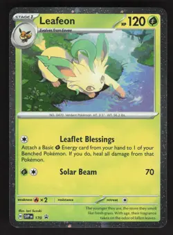 Leafeon SVP 170 Cosmos Holo Pokemon TCG Scarlet & Violet Promo NM - Image 1
