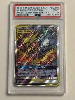 PSA 9 Pokemon Black Star Promo Moltres & Zapdos & Articuno GX #SM210 MINT! - Image 1