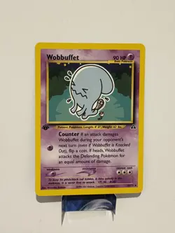 1st Edition Wobbuffet Pokemon Neo Discovery Non Holo 35/75 LP - Image 1