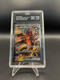 2025 Pokemon JTG EN Volcanion ex 182/159 Special Illustration Rare TAG 10 Mint! - Image 1