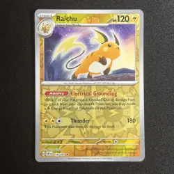 Raichu 019/091 | Paldean Fates | Reverse Holo | Pokemon TCG | Lightly Played - Image 1